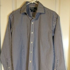 💥Polo Ralph Lauren Men’s Navy and White Striped Shirt